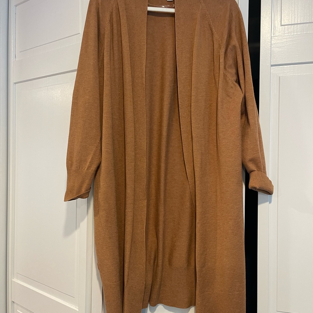 a new day Tan Open Front Cardigan Sweater